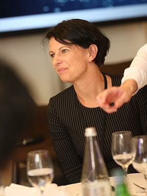 Diana Bowman at the World Economic Forum’s 50th annual meeting in Davos, Switzerland
